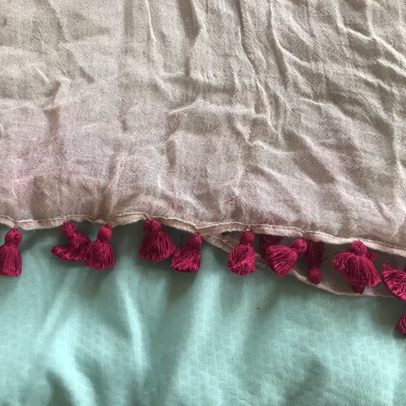 Unbranded - Purple and Biege Shawl - Woman - Large - Picture 3 of 4